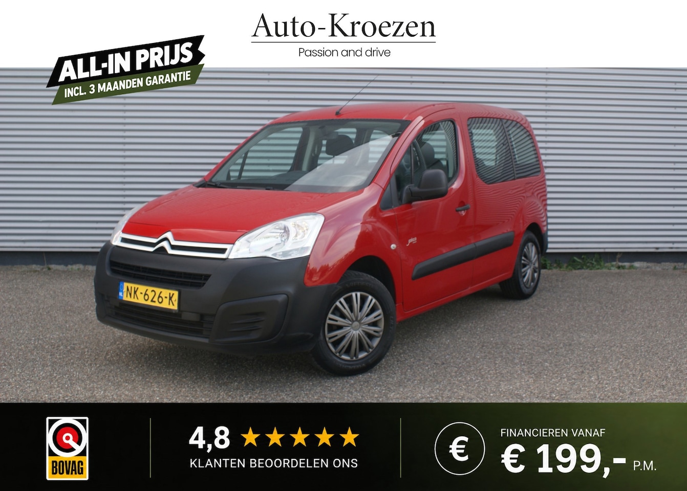 Citroën Berlingo - 1.6 VTi Live | 1e Eigenaar | Volledig onderhouden | Airco | - AutoWereld.nl