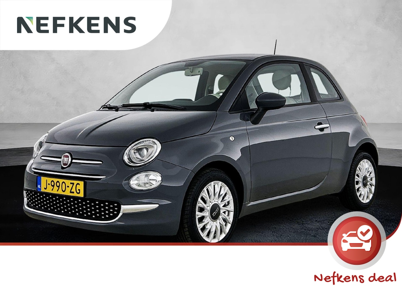 Fiat 500 - 1.0 Hybrid Lounge 70pk | Climate Control | Cruise Control | Navigatie | LMV 15'' | DAB | A - AutoWereld.nl
