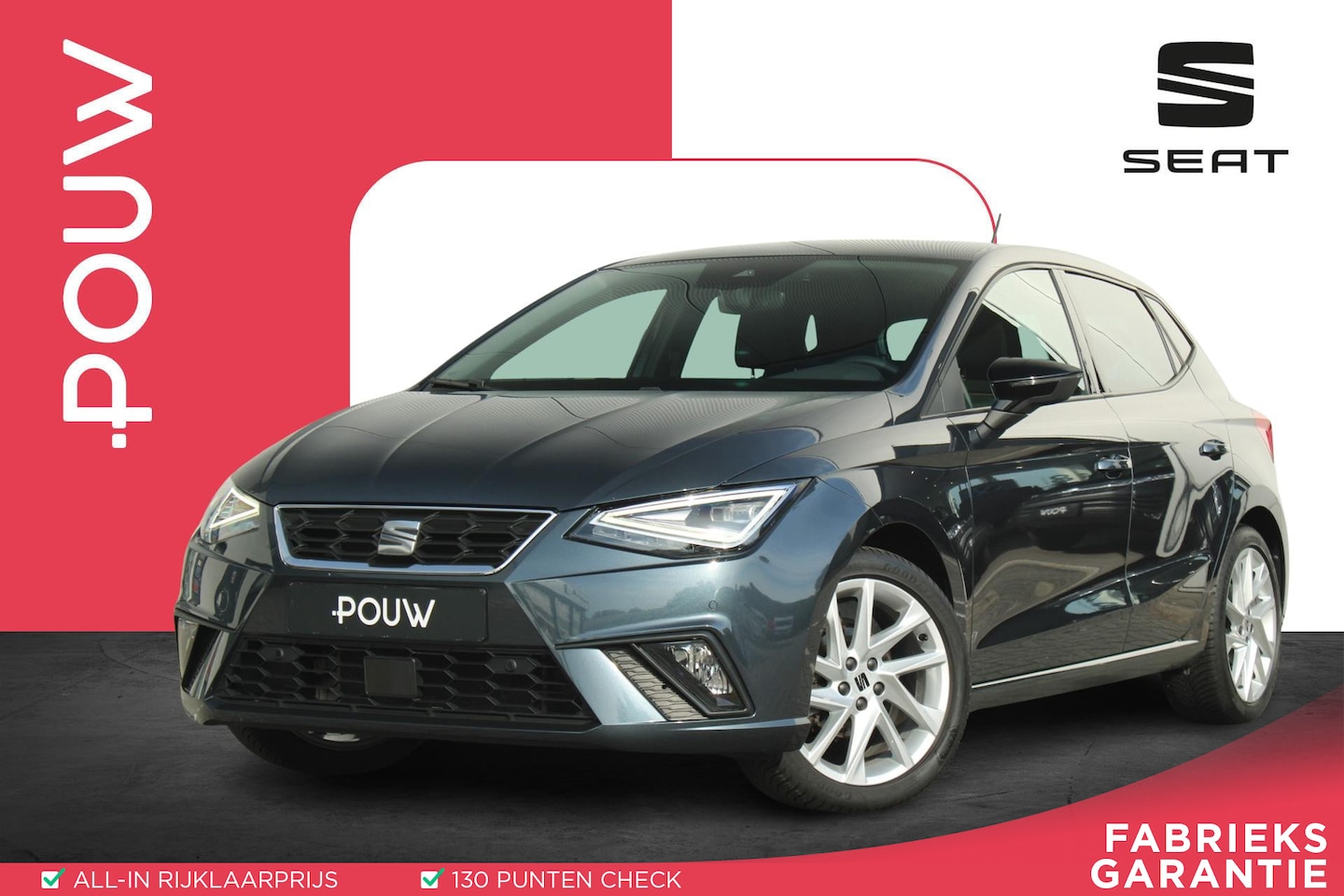 SEAT Ibiza - 1.0 EcoTSI 95pk FR | Parkeersensoren | Cruise control | Apple CarPlay/ Android auto | Clim - AutoWereld.nl