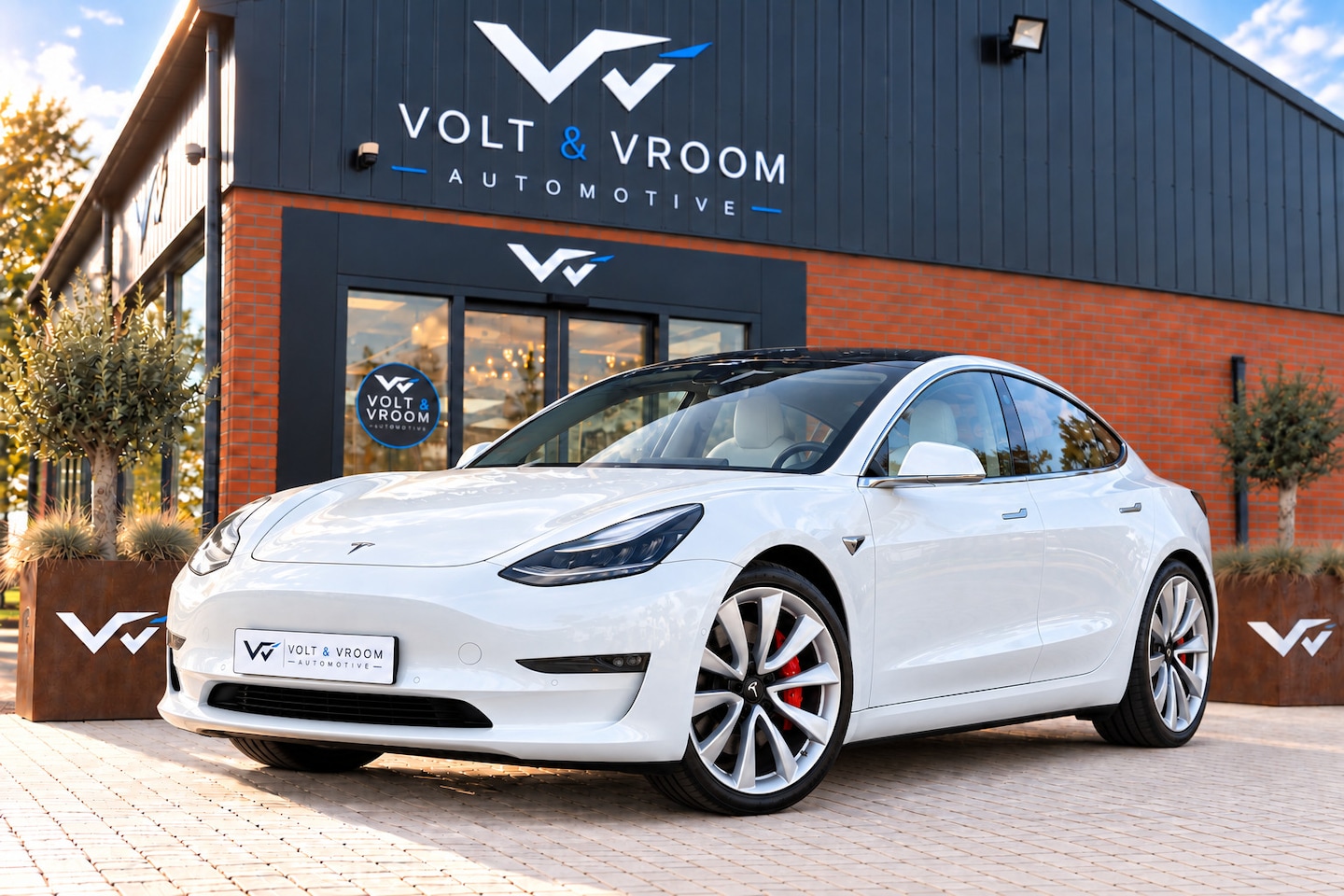 Tesla Model 3 - Performance AWD 75 kWh|Org NL NAP|1 Eig|Panoramadak|FSD|Premium Audio|Leder Wit Premium|Pa - AutoWereld.nl