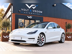 Tesla Model 3 - Performance AWD 75 kWh|Org NL NAP|1 Eig|Panoramadak|FSD|Premium Audio|Leder Wit Premium|Pa