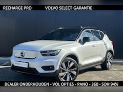 Volvo XC40 - Recharge Pro 360cam, Autopilot, , ACC, Panoramadak, Keyless, Elek.st, SoH 94%, BTW, NL, Dealer garantie