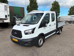 Ford Transit - 2.0TDCI Dubbelcabine 7 Pers Openlaadbak Airco Cruisecontrol Trekhaak