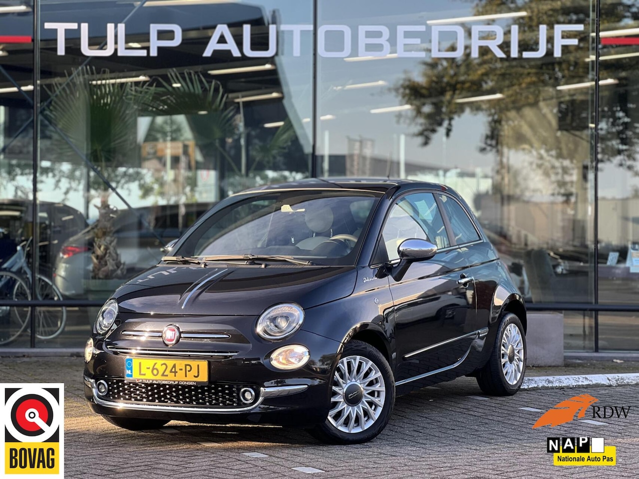 Fiat 500 - 1.0 Hybrid Dolcevita Clima Cruise Pano 1e Eig NAP - AutoWereld.nl