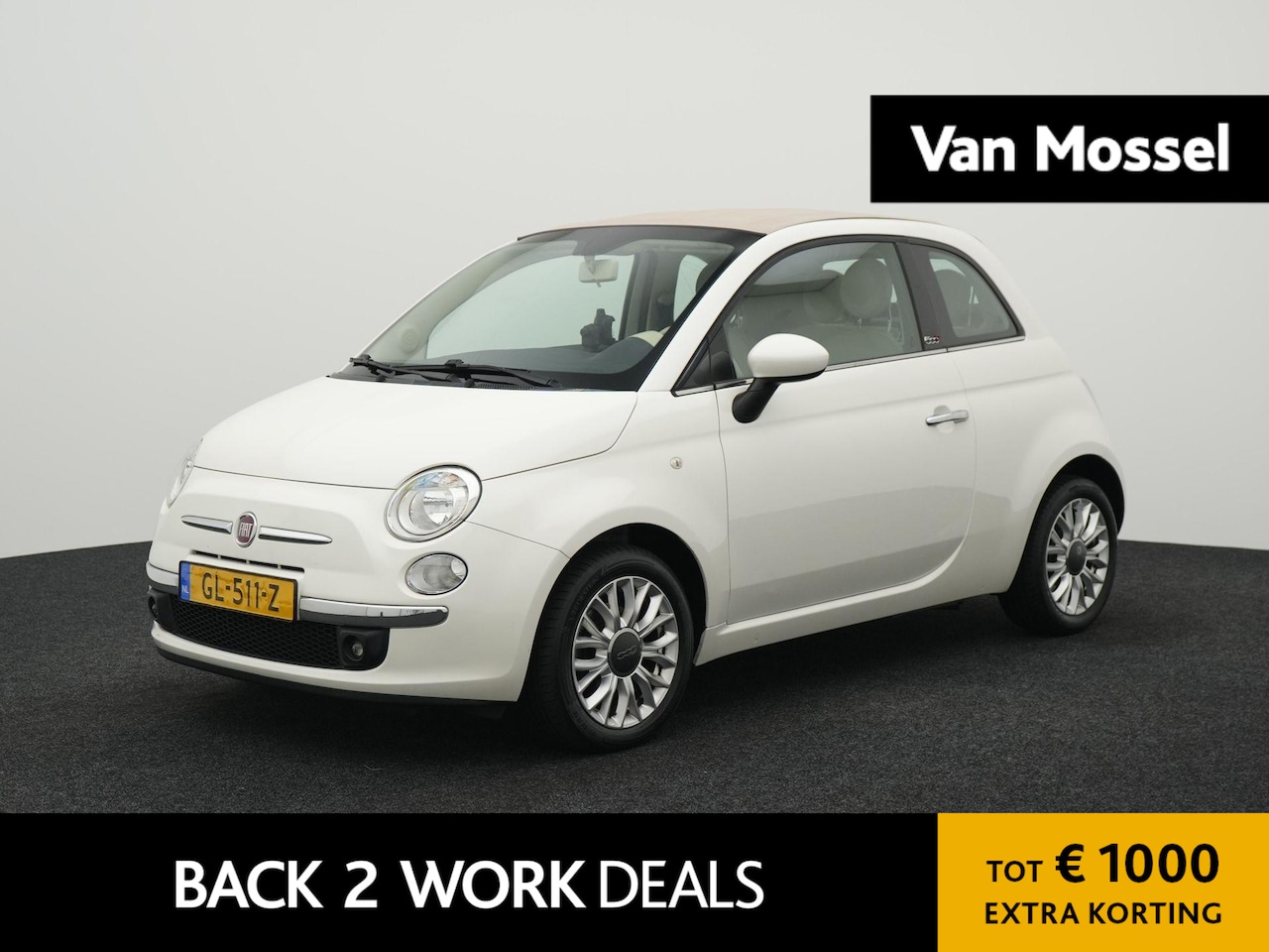 Fiat 500 C - 0.9 TwinAir Turbo Lounge CARBIO | CLIMA | LMV | PDC | 12 MAANDEN GARANTIE | - AutoWereld.nl