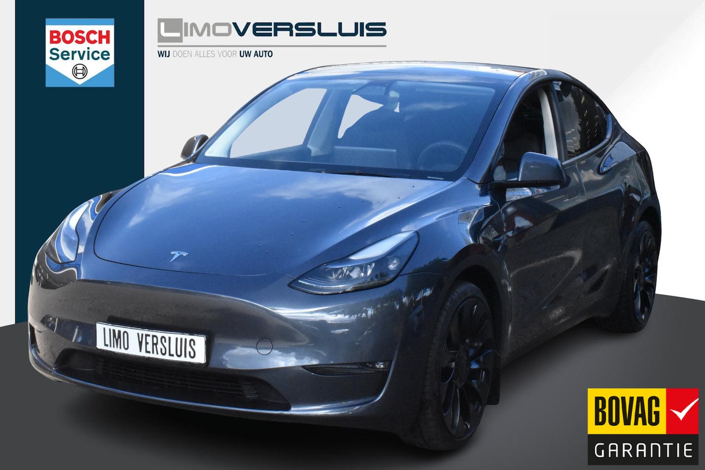 Tesla Model Y - Long Range AWD 75 kWh AMD Ryzen | Trekhaak | Leer | Panorama | 12 mnd BOVAG garantie | Wha - AutoWereld.nl