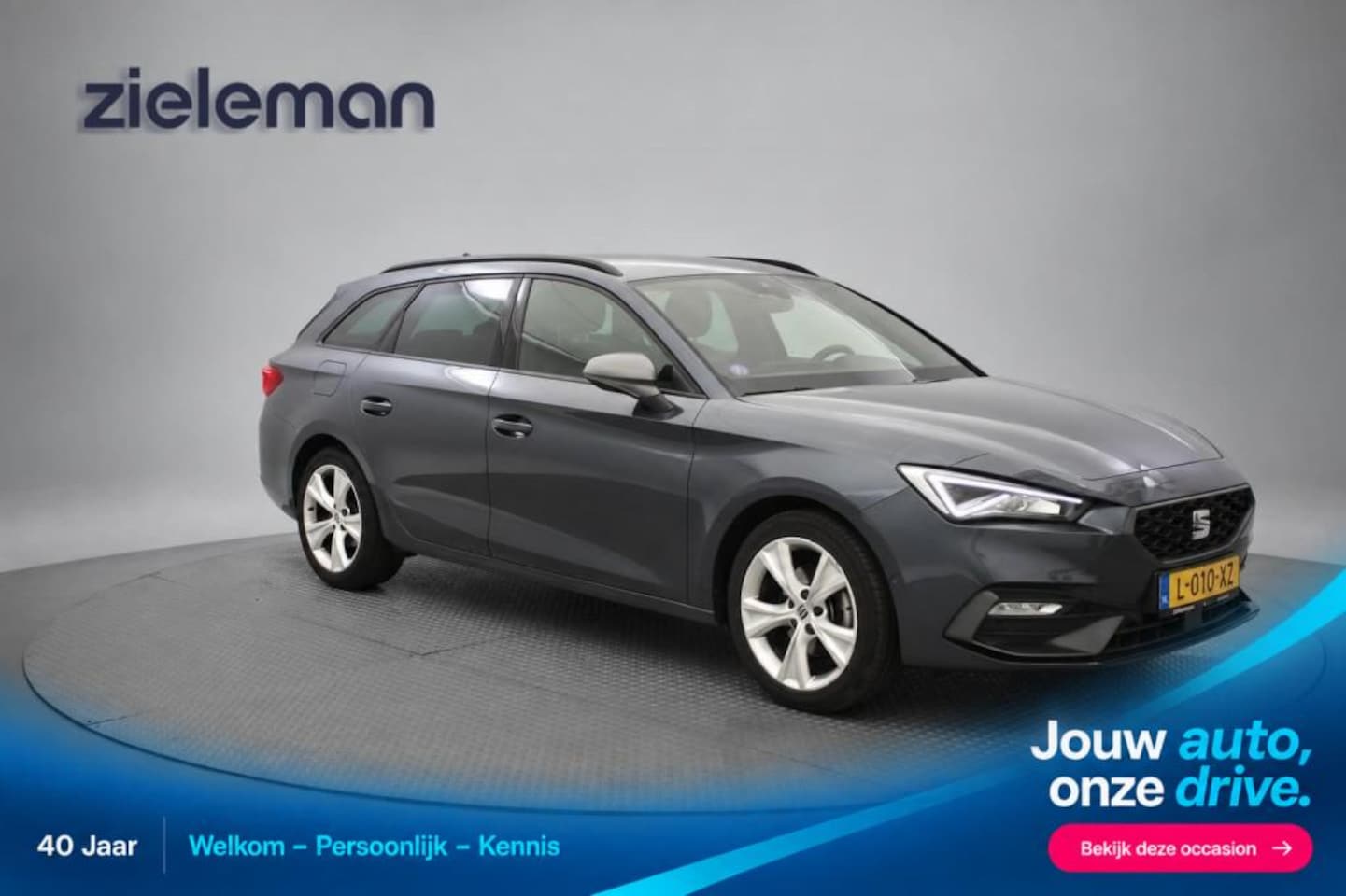 SEAT Leon Sportstourer - 1.5 TSI FR Business Intense - Digitaal Cockpit, Carplay, Camera, Stoelverw.Trekhaak - AutoWereld.nl