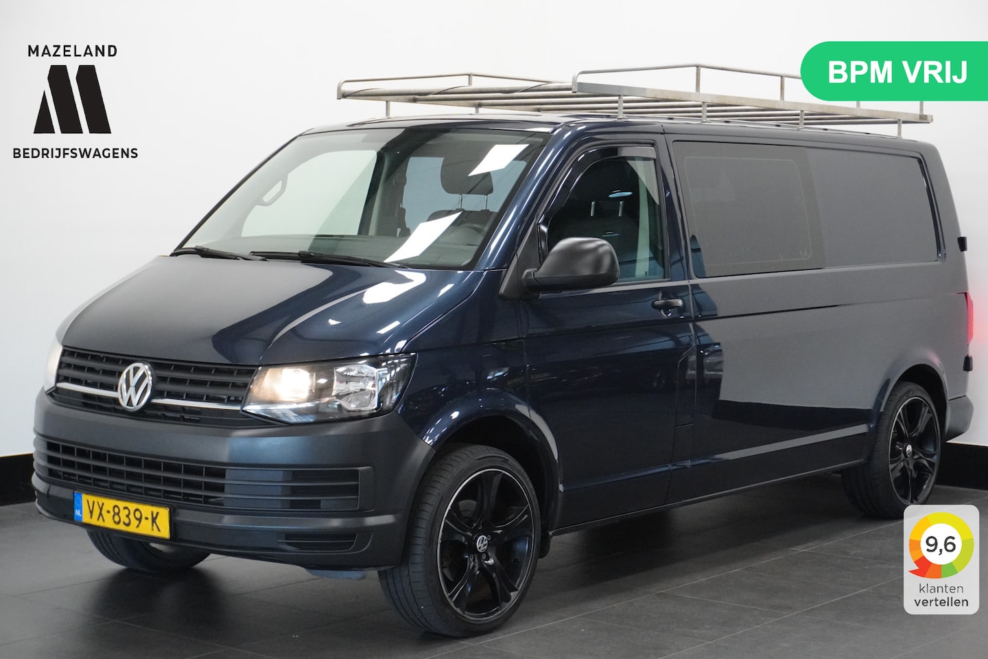 Volkswagen Transporter - 2.0 TDI L2 Dubbele Cabine | Airco | Cruise | Trekhaak | €8.900,- Ex. BTW - AutoWereld.nl