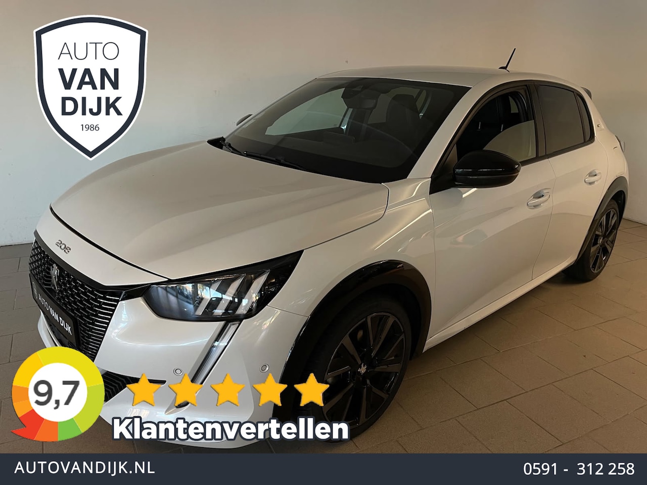 Peugeot 208 - 1.2 PureTech GT Pack 130PK AUTOMAAT PARELMOER WIT ALCANTARA AIRCO CLIMA NAVI CRUISE KEYLES - AutoWereld.nl