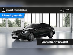 Mercedes-Benz C-klasse - 180 AMG Line | Trekhaak | Panoramadak | Multispaaks | Night | Achteruitrijcamera | Stoelve