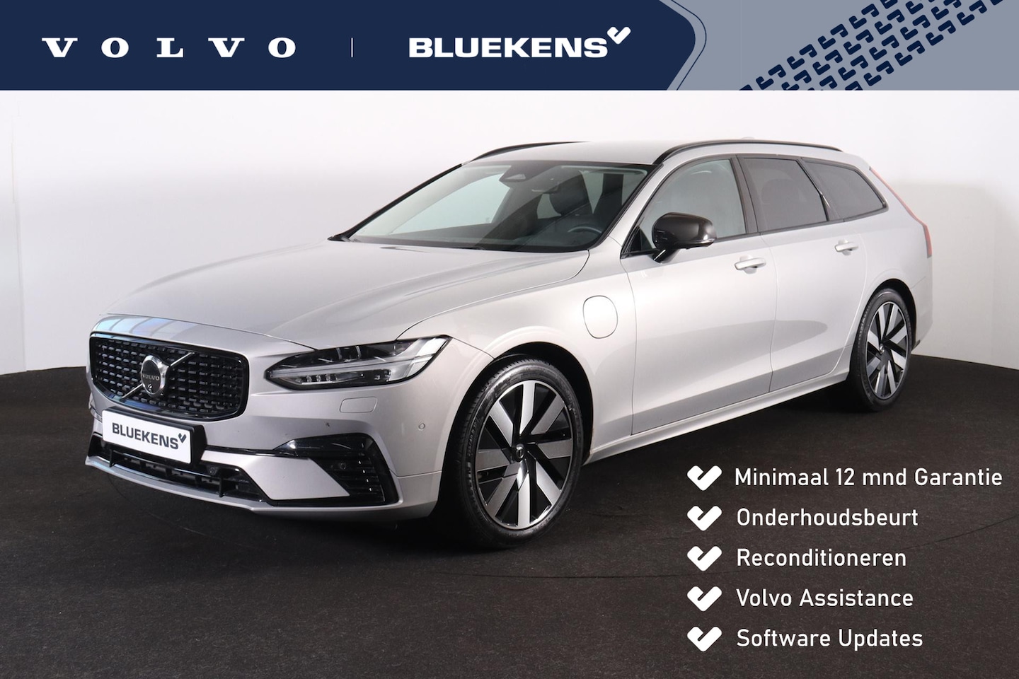 Volvo V90 - T6 Recharge AWD Plus Dark - IntelliSafe Assist & Surround - 360º Camera - Adaptieve LED ko - AutoWereld.nl
