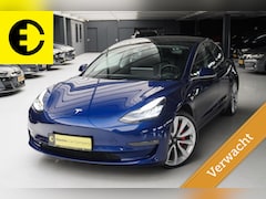 Tesla Model 3 - Performance AWD 75 kWh | Pano | Leder | Stoelverwarming