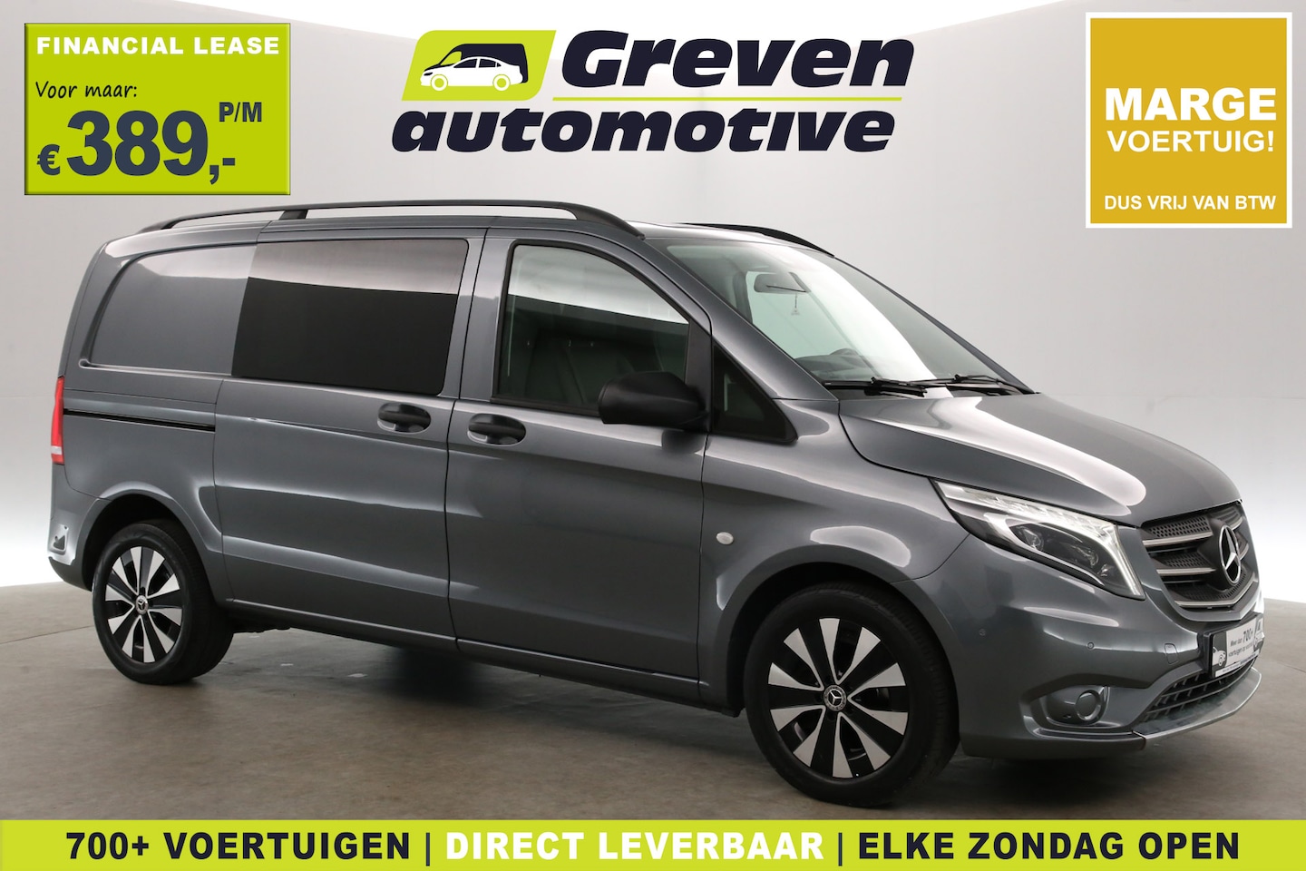 Mercedes-Benz Vito - 119 CDI | Marge | Automaat | Airco | Camera | Cruise | 3 Zits | Trekhaak | Carplay | Navi - AutoWereld.nl
