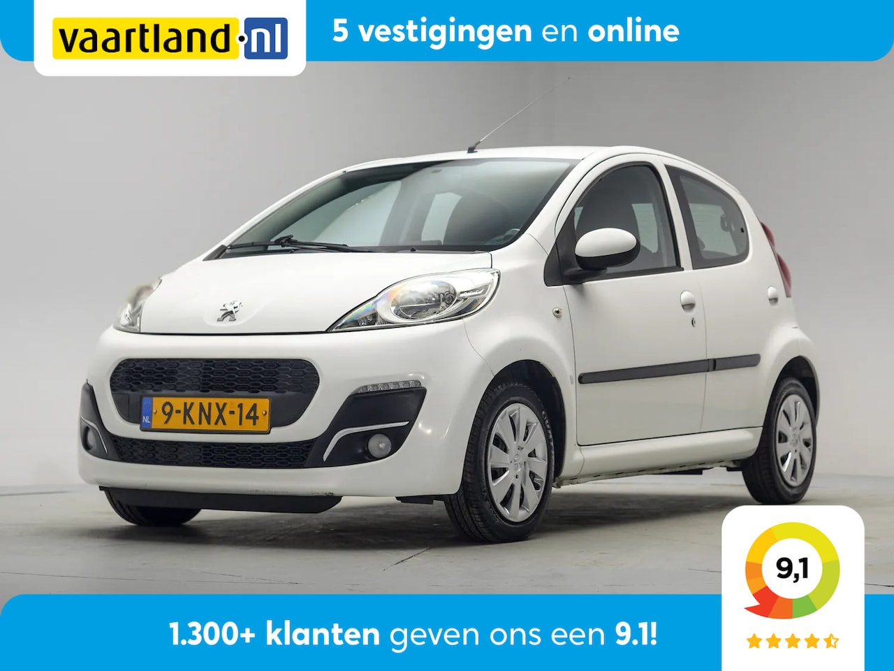 Peugeot 107 - 1,0 Active [ Airco Gunstige km stand Apple/Android ] - AutoWereld.nl