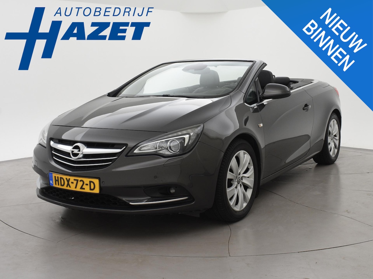 Opel Cascada - 1.6 TURBO 170 PK COSMO AUT. + TREKHAAK | LEDER | STUUR/STOELVERWARMING - AutoWereld.nl