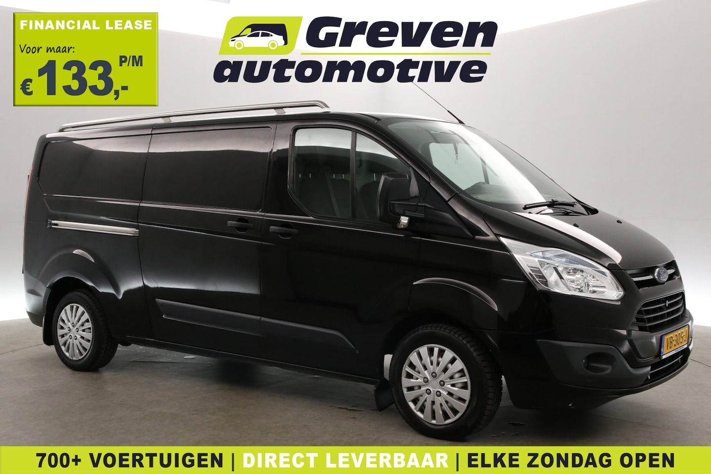 Ford Transit Custom - 2.2 TDCI L2H1 | Airco | Cruise | Camera | Navi | 3 Zits | Trekhaak | Parkeersens. - AutoWereld.nl
