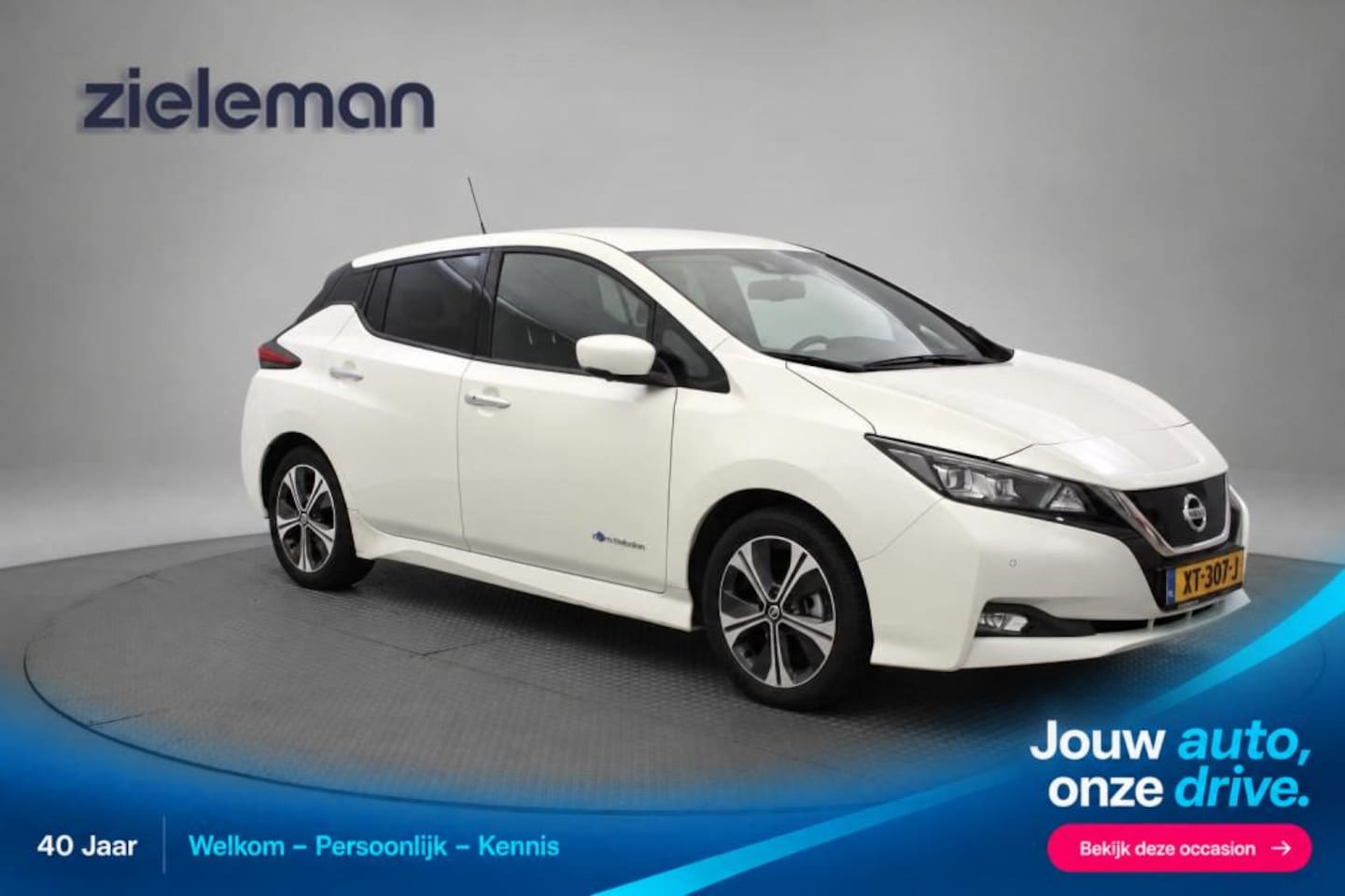 Nissan LEAF - Tekna 40 kWh - Carplay, Camera, Adapt. Cruise, Half Leer, Stoelverw. SOH 92,25% - AutoWereld.nl