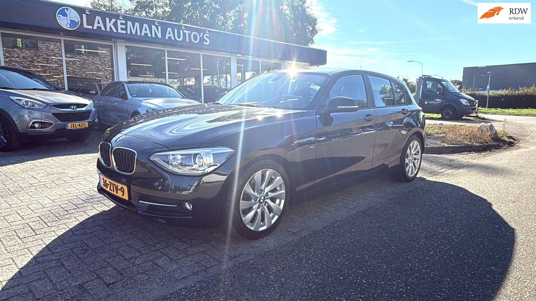 BMW 1-serie - 114i EDE Xenon Navi Blackline Huurkoop Inruil APK Garantie - AutoWereld.nl