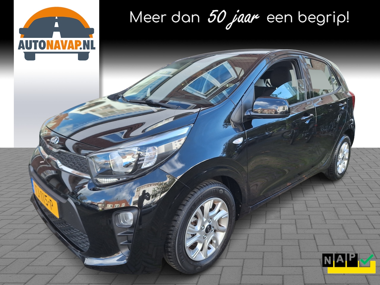 Kia Picanto - 1.0 CVVT ComfortPlusLine Navigator /Camera/Navi/Apple/Android/Garantie - AutoWereld.nl