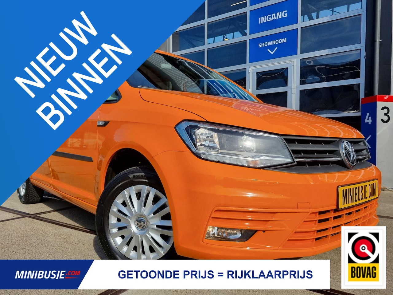 Volkswagen Caddy - 1.2 TSI Luminous orange TREKHAAK / AC / CRUISE / PDC / STOEVERWARMING - AutoWereld.nl