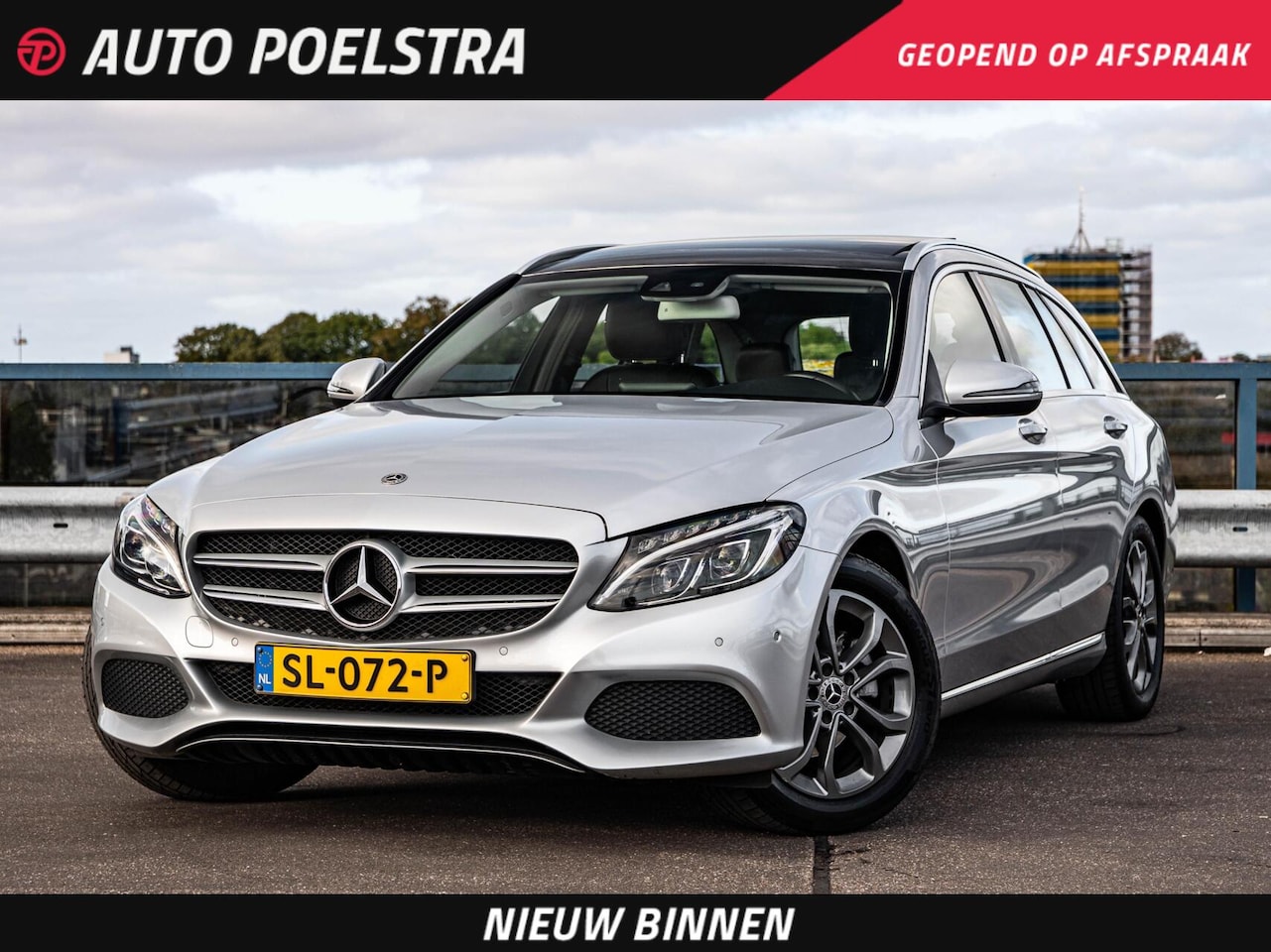Mercedes-Benz C-klasse Estate - 180 Prestige | Panoramadak | Trekhaak | LED | Stoelverwarming | Dodehoekdetectie | Dealero - AutoWereld.nl