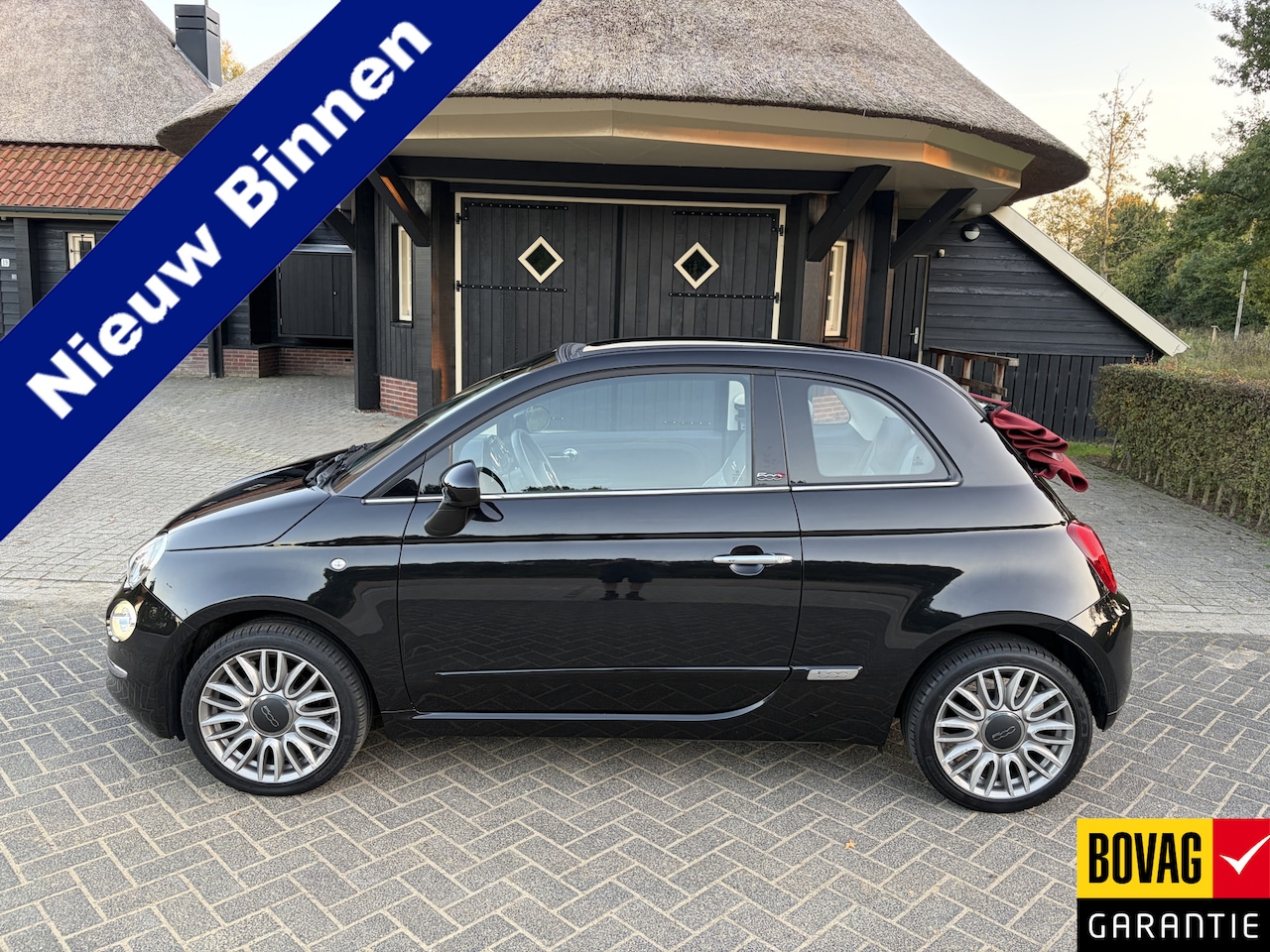 Fiat 500 C - 0.9 TwinAir Turbo Lounge Cabrio Pdc Clima Navi App Nap - AutoWereld.nl