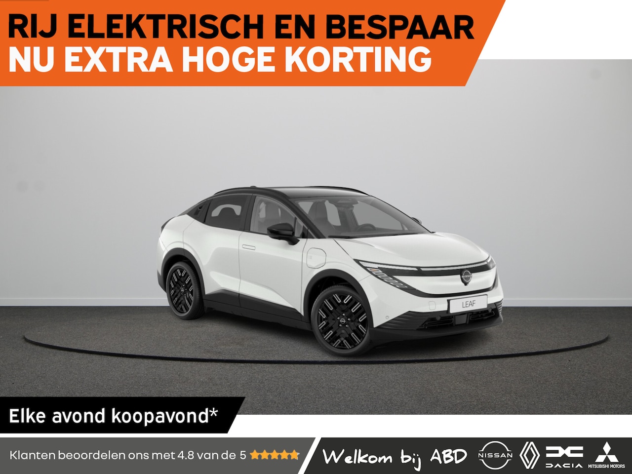 Nissan LEAF - Evolve 52 kWh | 19'' lichtmetalen velgen | 3D-signatuur achterlichten en een doorlopende f - AutoWereld.nl