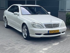 Mercedes-Benz S-klasse - 55 AMG Lang Pure White +360PK Aut CC Leder Apk!