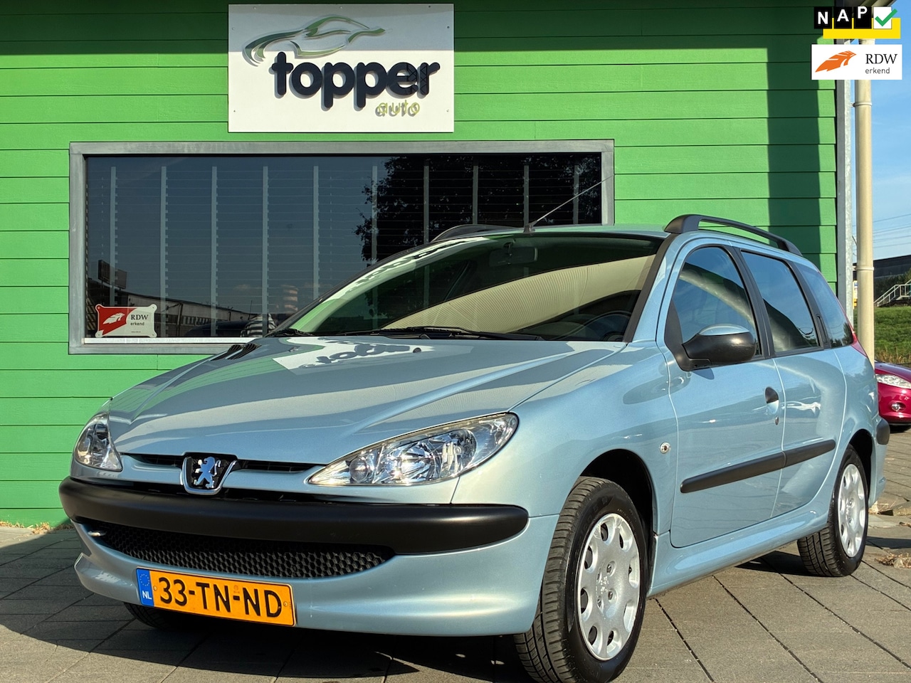 Peugeot 206 SW - 1.4 One-line|1e Eigenaar|Airco|Elektr.ramen|Trekhaak|Nieuwe APK|NAP| - AutoWereld.nl