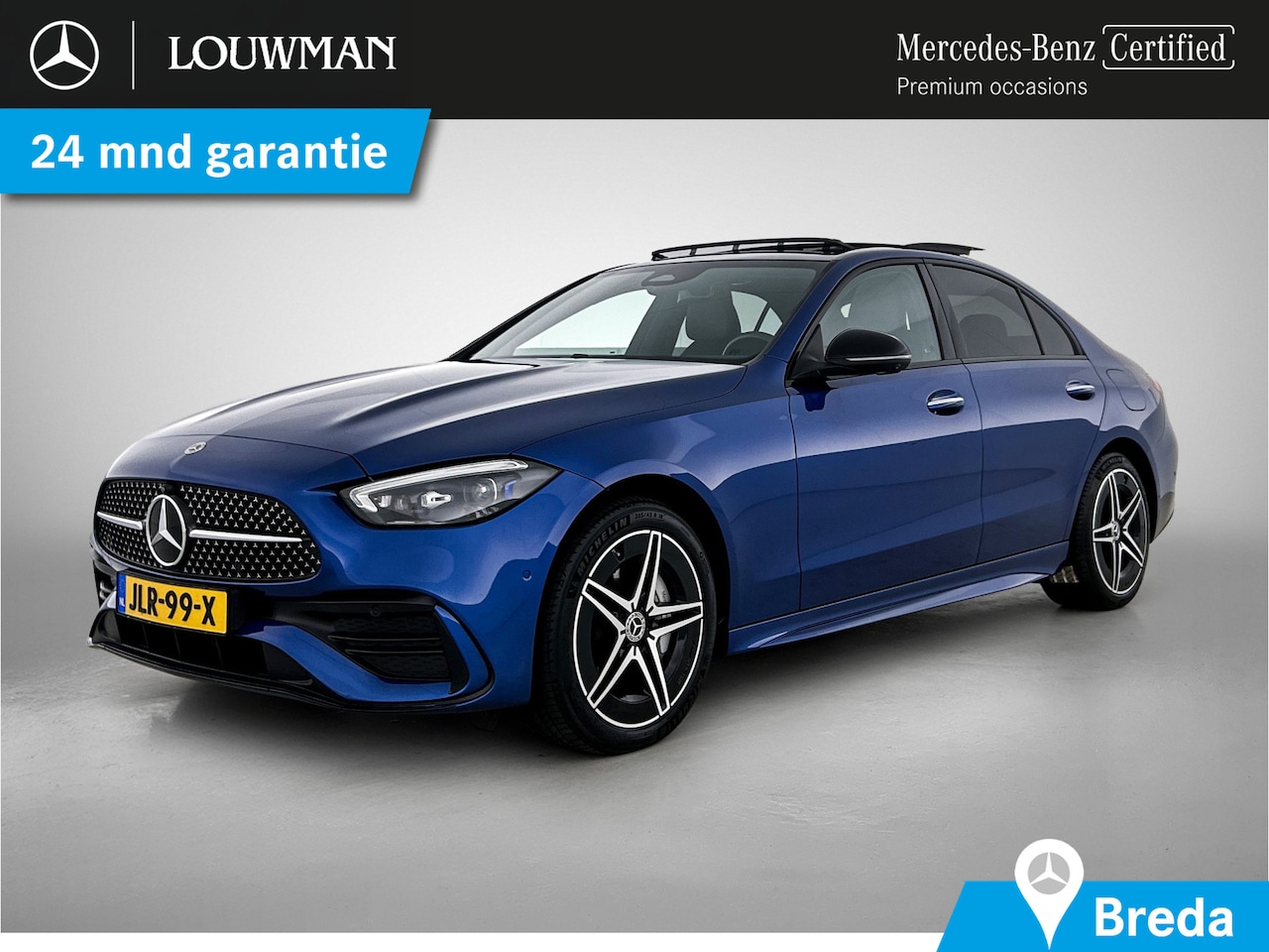 Mercedes-Benz C-klasse - 300 e Business Solution AMG | AMG Line | Night Pakket | Panoramadak | Parkeerpakket met 36 - AutoWereld.nl