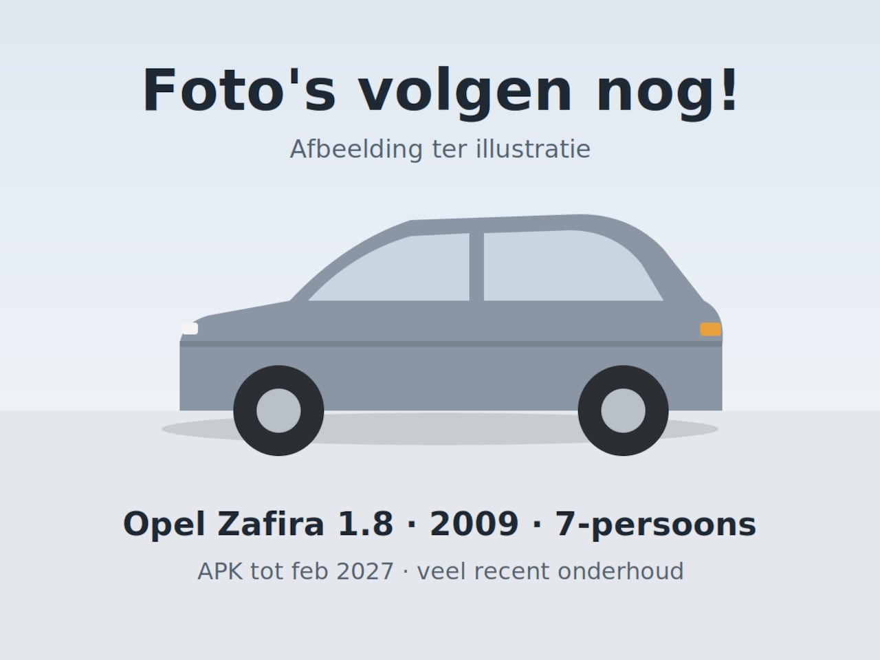 Opel Zafira - 1.8 Temptation Opel Zafira [motor] 2009 · 7-persoons · APK tot feb 2027 · veel recent onderhoud - AutoWereld.nl
