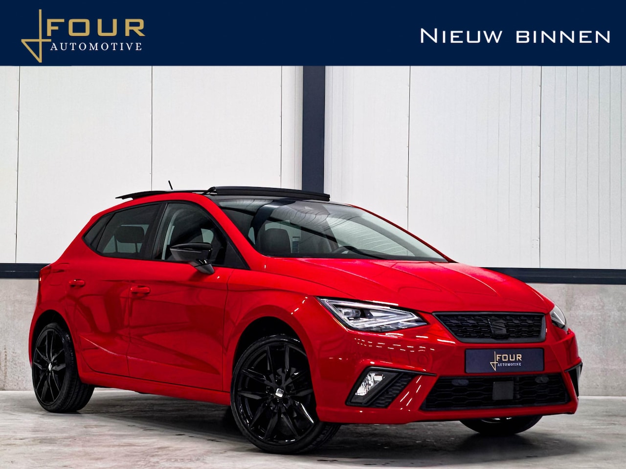 SEAT Ibiza - 1.0 TSI FR Look | Panoramadak| Black edition | LED | Keyless | Camera | Carplay | 18" | - AutoWereld.nl