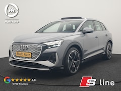 Audi Q4 e-tron - 35 2x S Line 55 kWh 170pk Dealer O.H. | Panodak | Valcona Lederen Sportstoelen & Memory |