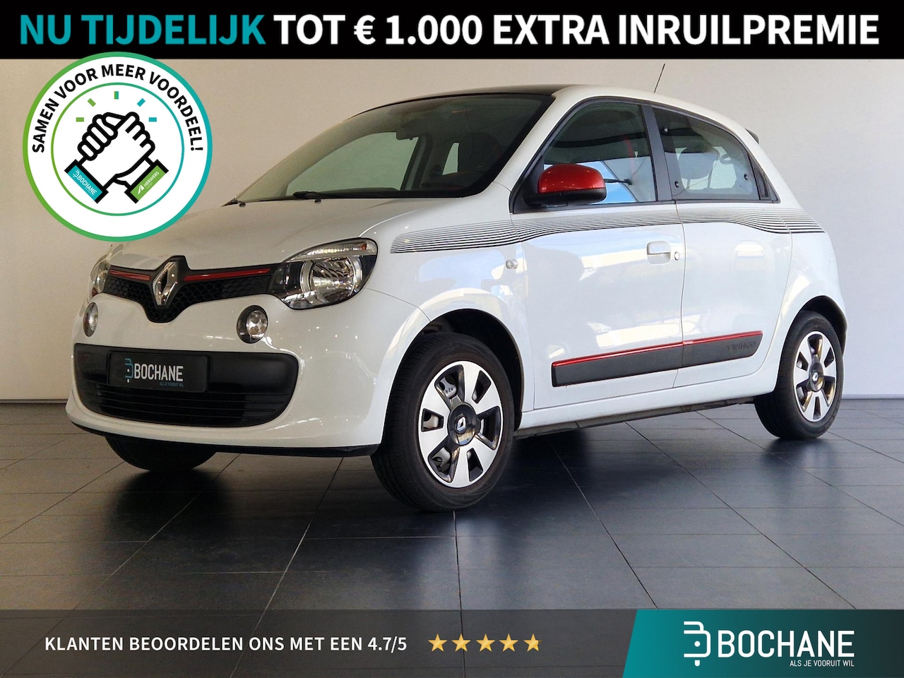 Renault Twingo - 1.0 SCe Dynamique | AIRCO | TELEFOONVOORBEREIDING | ELEKTRISCHE RAMEN | ZWART DAK | - AutoWereld.nl