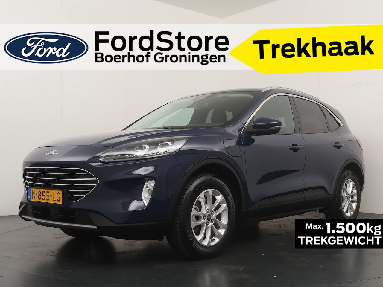 Ford Kuga - 2.5 PHEV 225 pk Titanium X | Trekhaak | El. a. klep | SOH 91.1% | Adapt. cruise | Camera's - AutoWereld.nl
