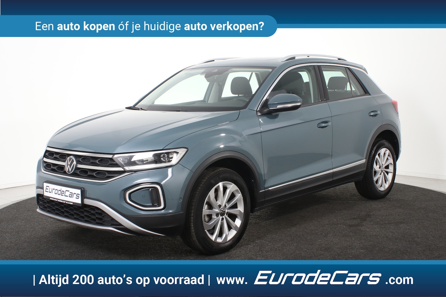 Volkswagen T-Roc - 1.0 TSI Style *1ste Eigenaar*Leer*Panoramadak*Keyless - AutoWereld.nl