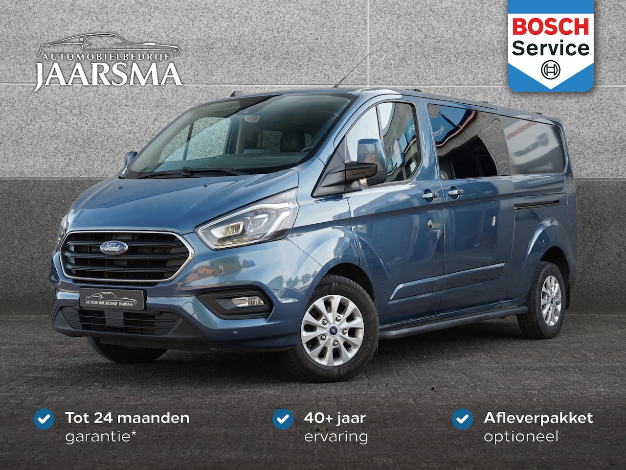 Ford Transit Custom - 320 2.0 TDCI 170pk L2H1 Limited DC | Dubbele Schuifdeur |5- of 6-zits leverbaar | - AutoWereld.nl