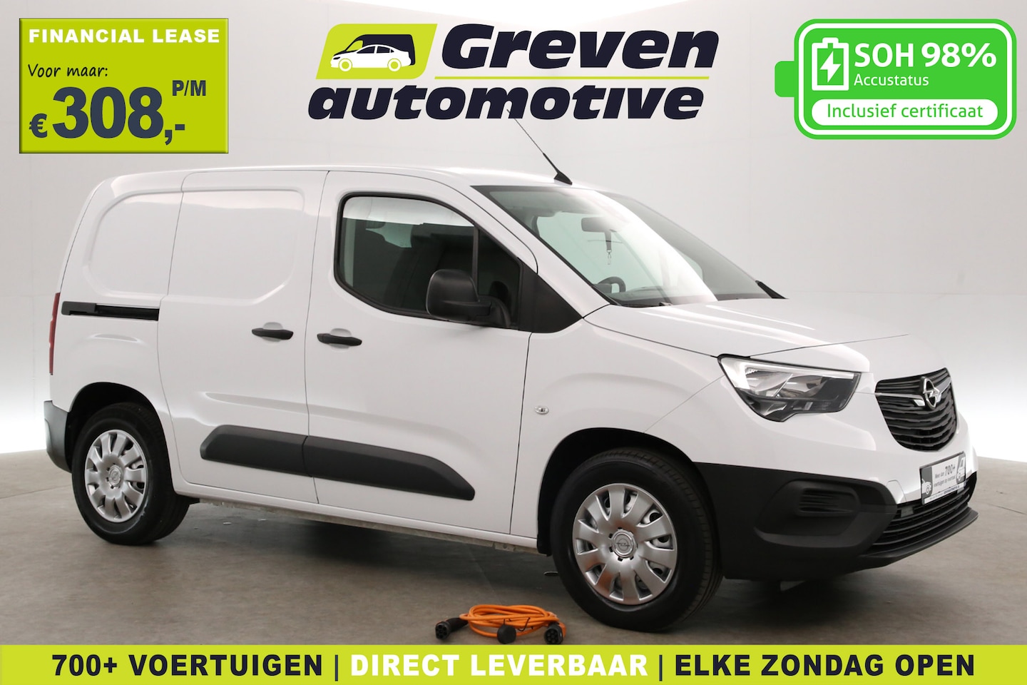 Citroën ë-Berlingo - Opel Combo-e 50 kWh | Snelladen | SOH 98% | Airco | Cruise | Parkeersens. | Trekhaak - AutoWereld.nl