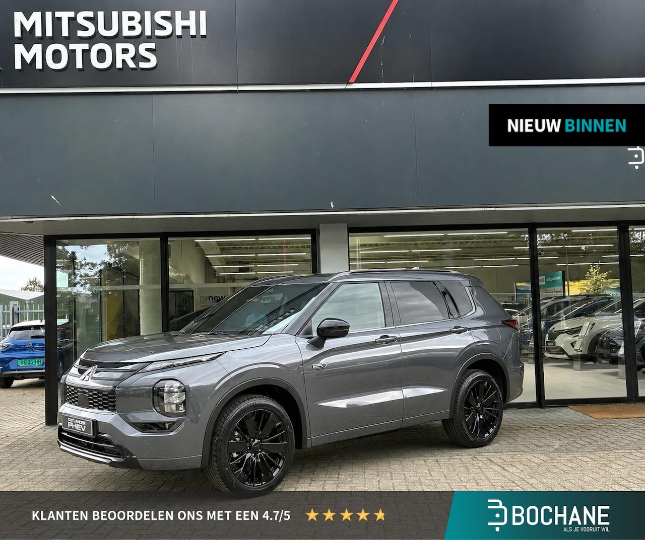 Mitsubishi Outlander - 2.4 PHEV Black Edition NIEUW UIT VOORRAAD LEVERBAAR | Lederen bekleding | Stoelmassage | C - AutoWereld.nl