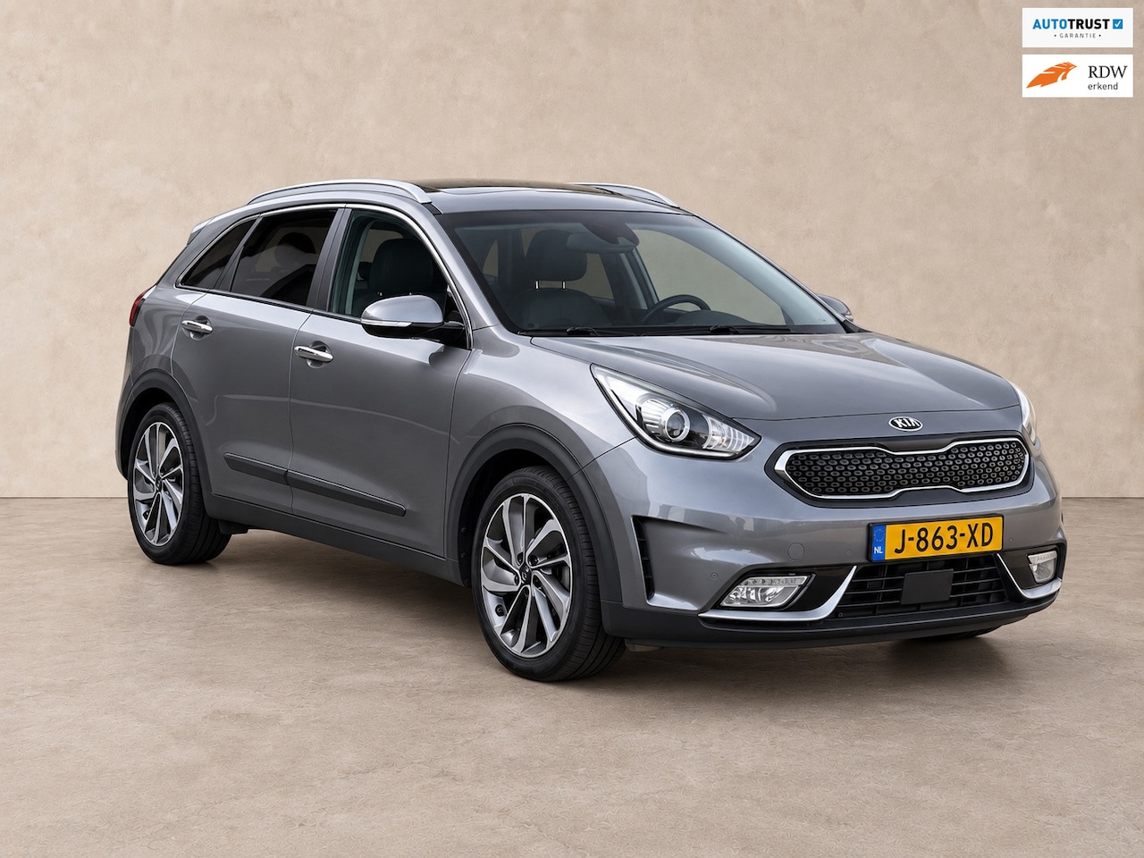 Kia Niro - 1.6 GDi Hybrid Edition+Schuifdak+Leer+Camera - AutoWereld.nl