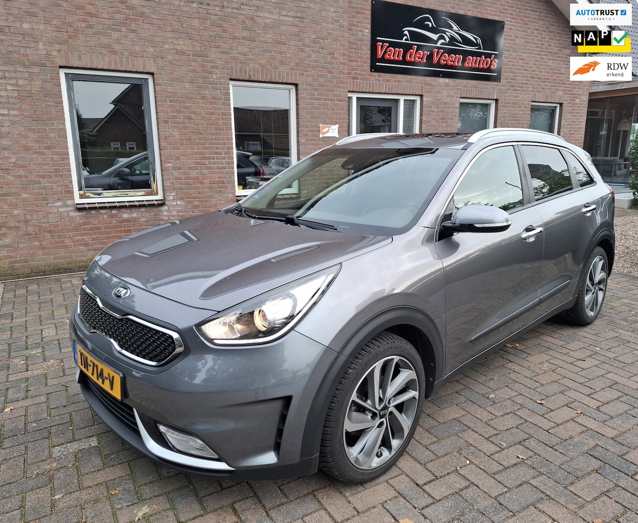 Kia Niro - 1.6 GDi Hybrid Edition. Dealer onderhouden. O.a. schuifdak trekhaak, camera, stoel- & stuu - AutoWereld.nl