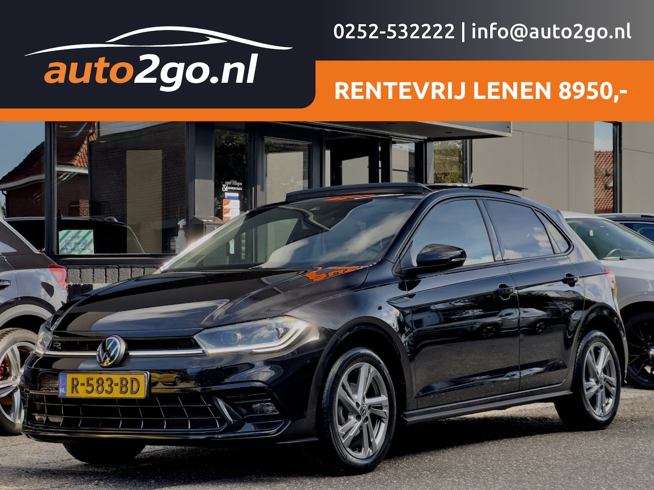 Volkswagen Polo - 1.0 TSI AUT7 R-LINE NW-MODEL! PANODAK NAVI DIGI-DASH APPLE-CARPLAY LED LMV PDC - AutoWereld.nl