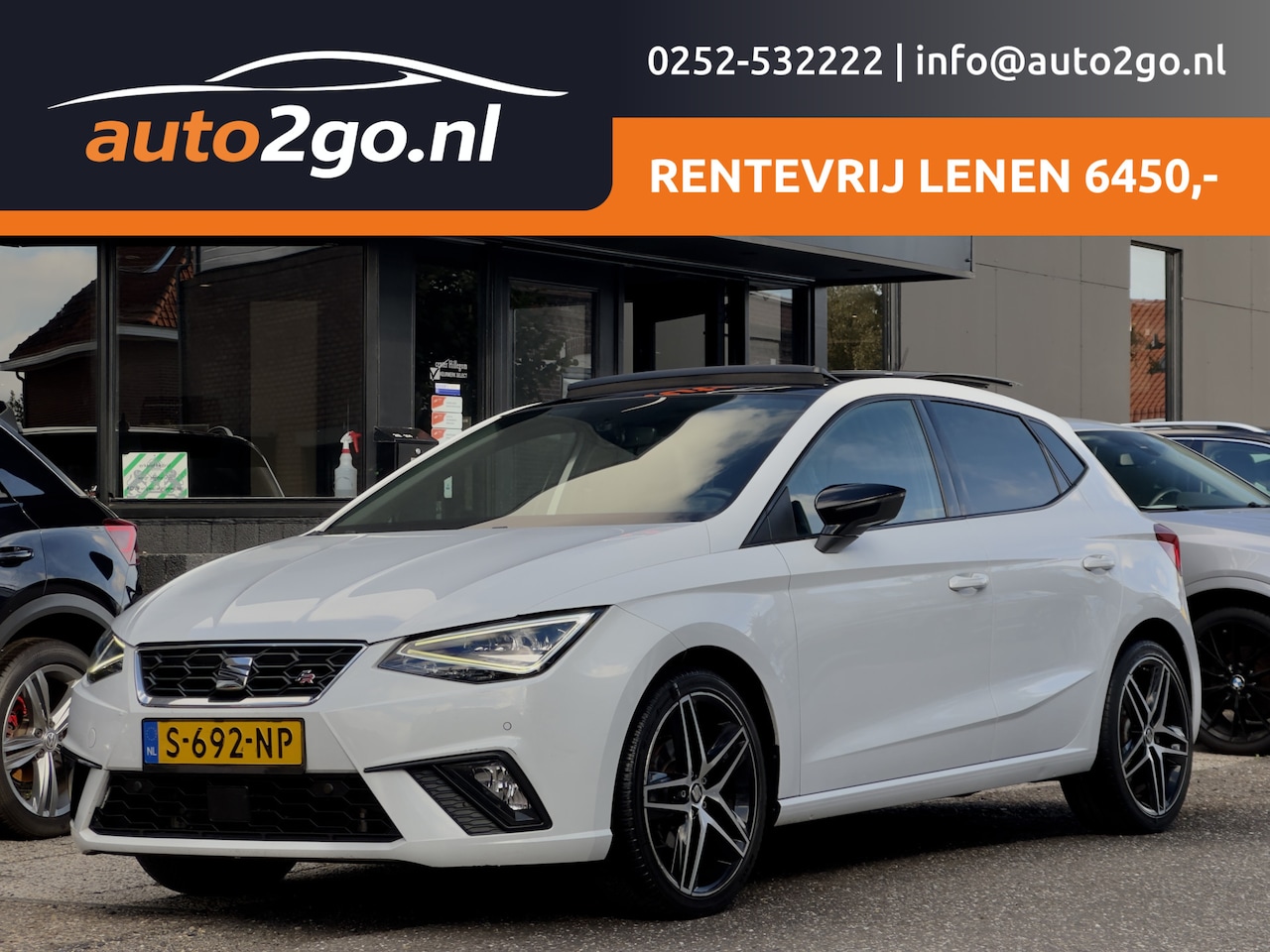 SEAT Ibiza - 1.0 TSI FR INTENSE PLUS PANODAK LEDER NAVI DIGI-DASH APPLE-CARPLAY LED LMV ODC - AutoWereld.nl