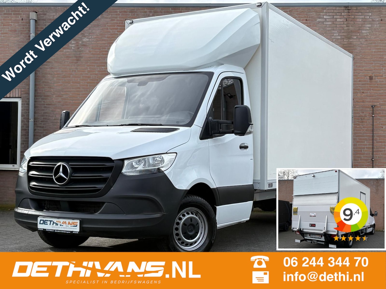 Mercedes-Benz Sprinter - 315CDI 150PK Aut. Bakwagen / Laadklep / Trekhaak 3.500KG - AutoWereld.nl