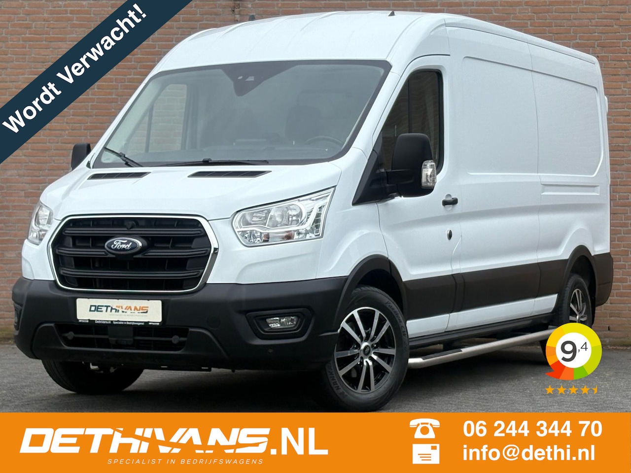Ford Transit - 2.0TDCI 130PK L3H2 Cruisecontrol / Camera / Trekhaak / Euro6 - AutoWereld.nl
