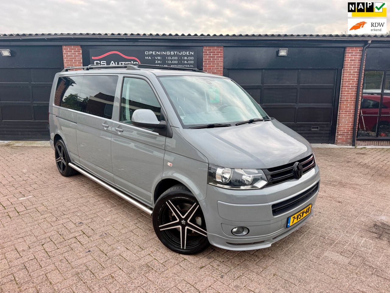 Volkswagen Transporter - 2.0 TDI L2H1|180pk|dubbel cabine|airco|cruise.control|leder|dab|recent revisie motor - AutoWereld.nl