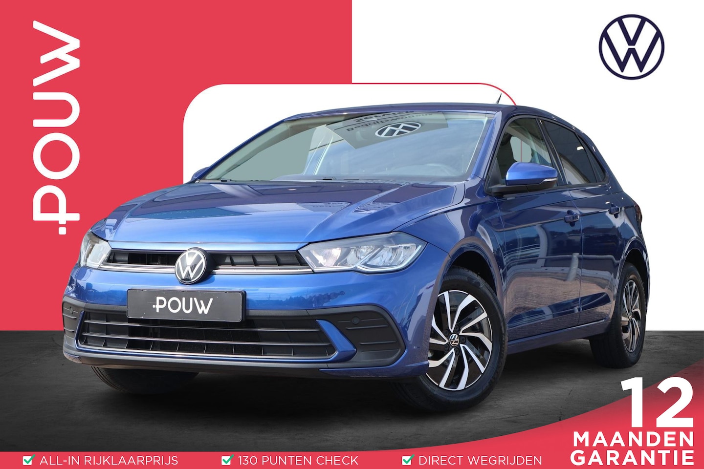 Volkswagen Polo - 1.0 TSI 95pk Life | Navigatie | Camera | Carplay | Adaptive Cruise - AutoWereld.nl