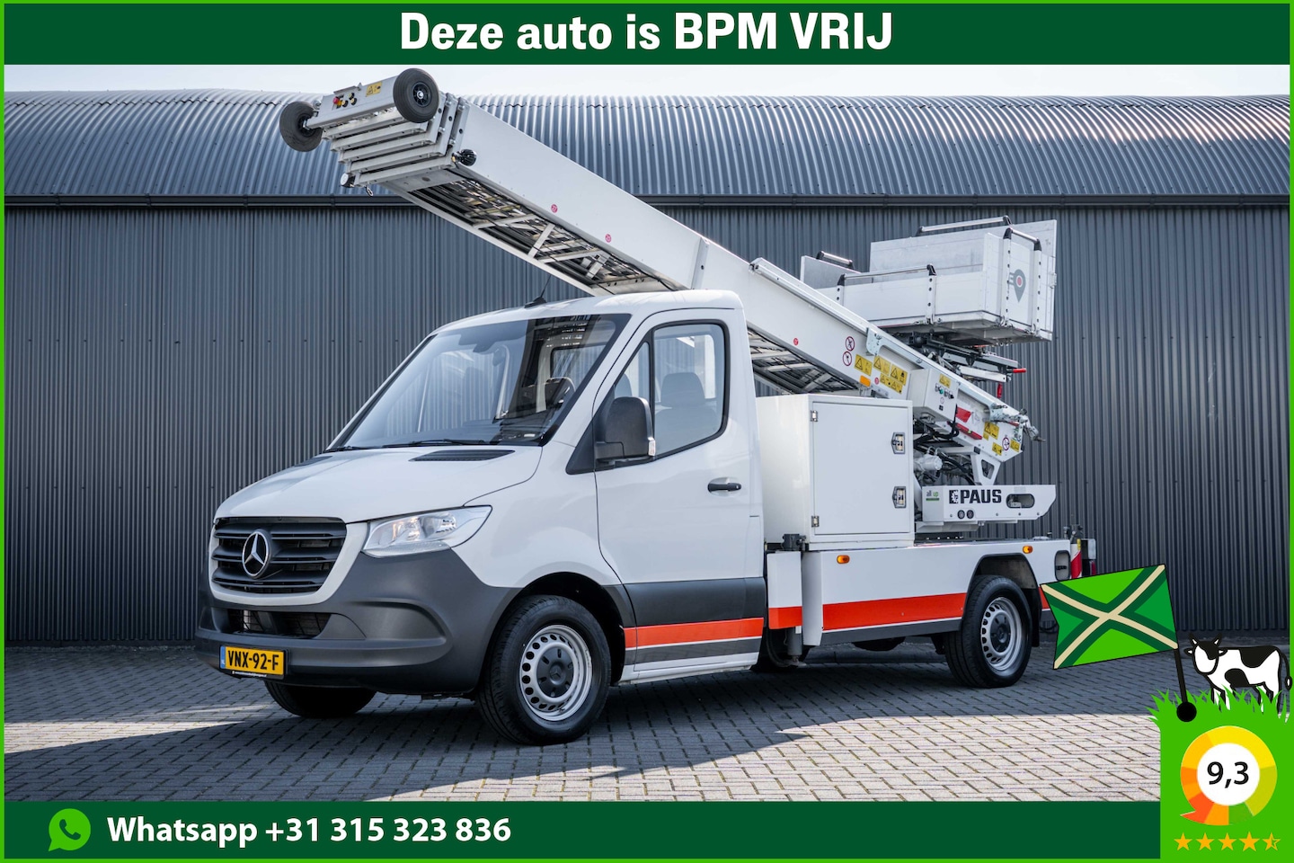 Mercedes-Benz Sprinter - 315 | Verhuislift / ladder | Nieuwstaat | Paus City-Floh 27M | 400KG Laadvermogen | Cruise - AutoWereld.nl