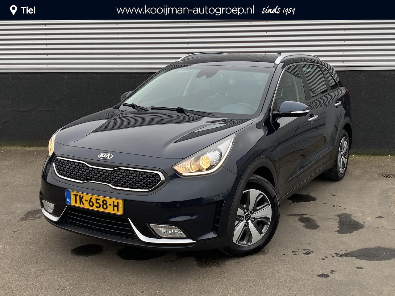 Kia Niro - 1.6 GDi Hybrid DynamicLine NL-auto, boekjes compleet, parkeersensoren, cruise control, nav - AutoWereld.nl