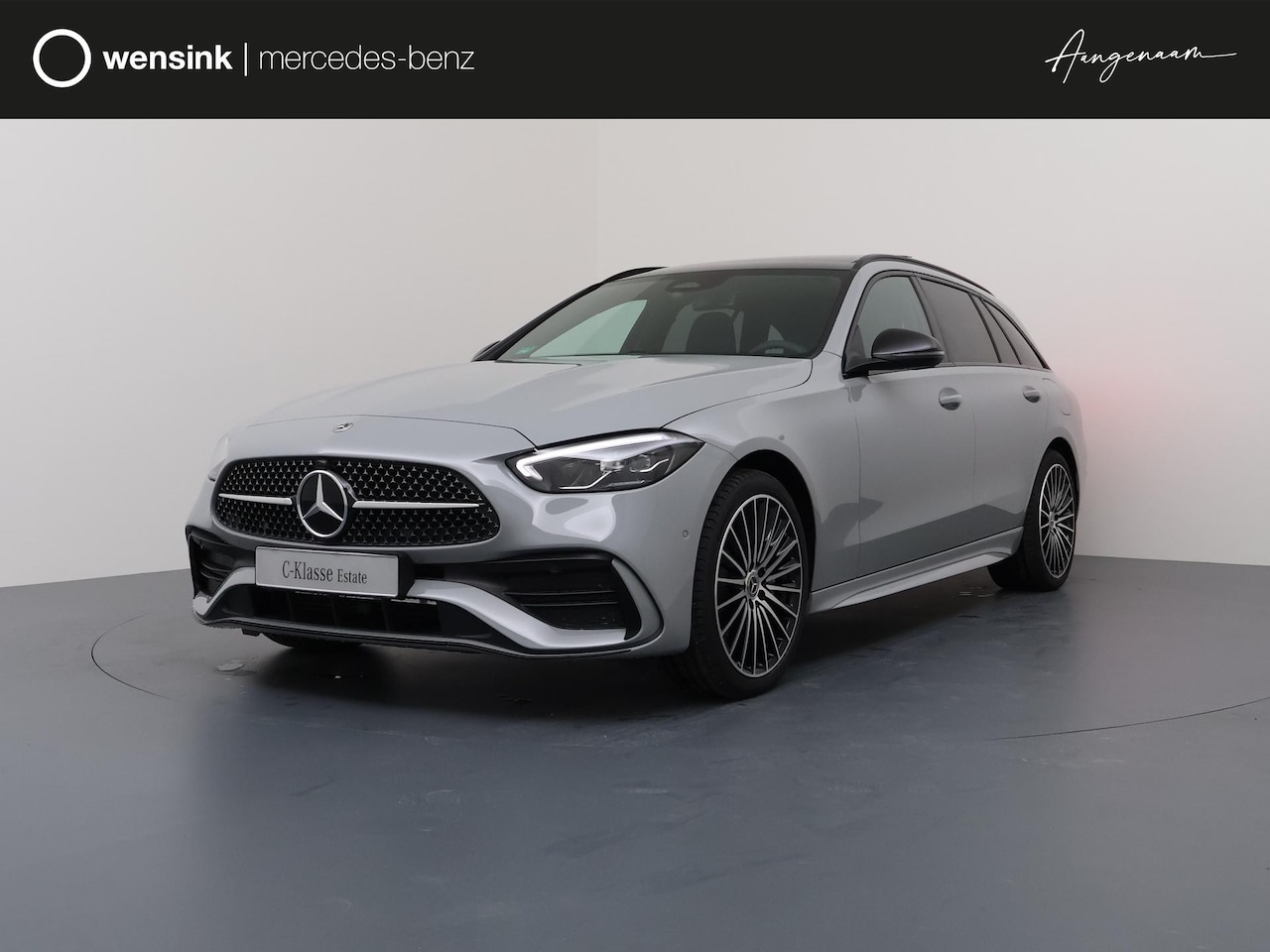 Mercedes-Benz C-klasse Estate - 300e 140 Years Edition | Panoramaschuifdak | Night Pakket | AMG-line | Alpine grijs | - AutoWereld.nl
